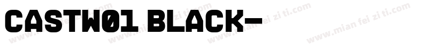 CastW01 Black字体转换